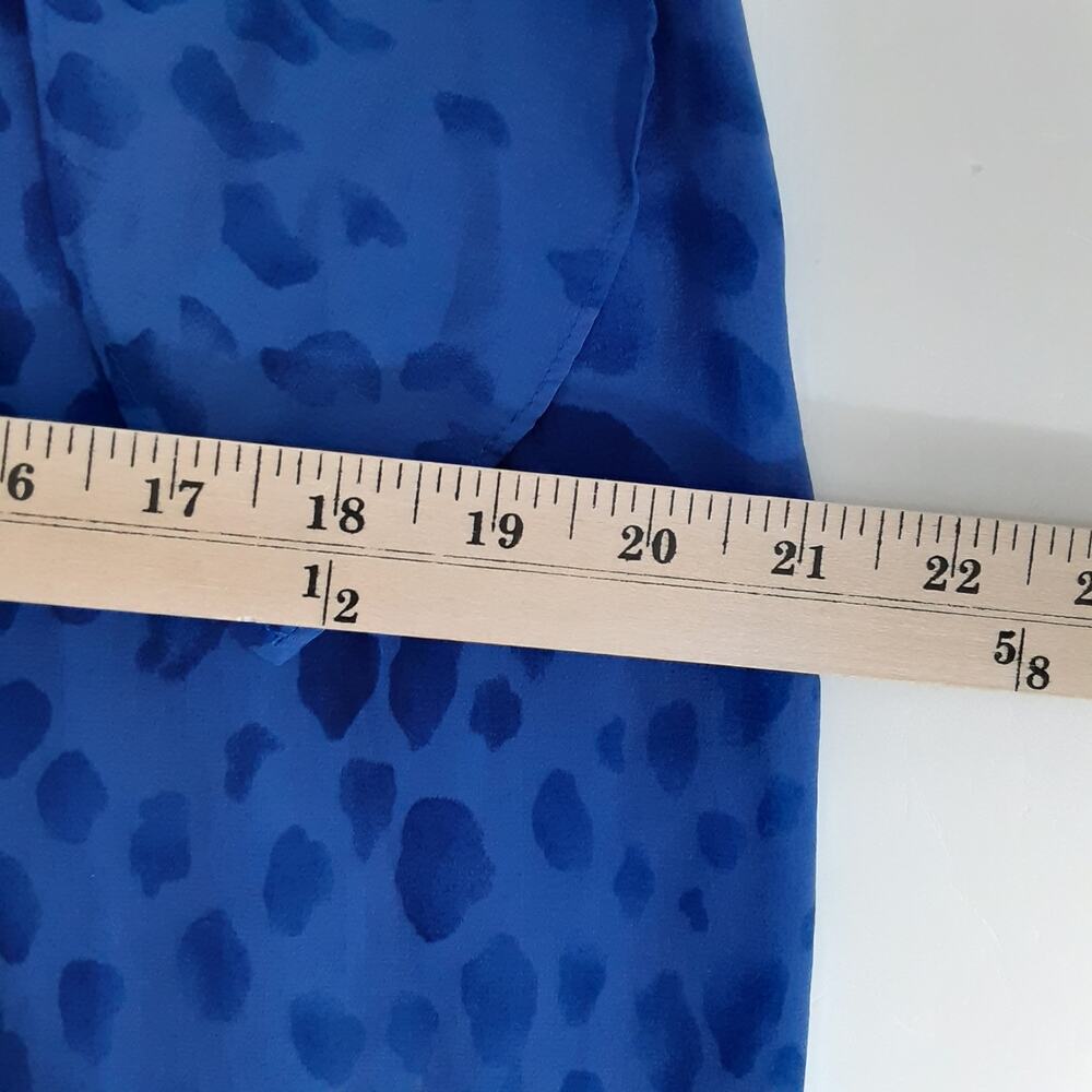 Vintage 90s Halter Maxi Dress 100% Silk Blue Satin Sarong Cocktail Dress Blue - Picture 10 of 11